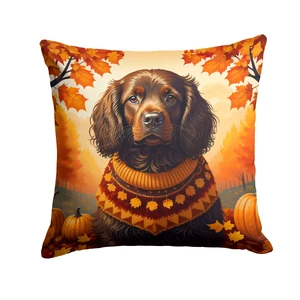 Boykin Spaniel Fall Throw Pillow Machine Washable, Indoor Outdoor Decorative Pillow for Couch, Bed or Patio, 18Hx18W Boykin Spaniel Fall Throw Pillow Machine Washable, Indoor Outdoor Decorative Pillow for Couch, Bed or Patio, 18Hx18W
