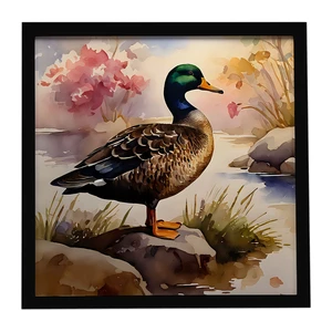 American Black Duck Framed Metal Print Bathroom, Kitchen, Office, Home Decor Wall Art Ready to Hang, Square, 8X8 American Black Duck Framed Metal Print Bathroom, Kitchen, Office, Home Decor Wall Art Ready to Hang, Square, 8X8