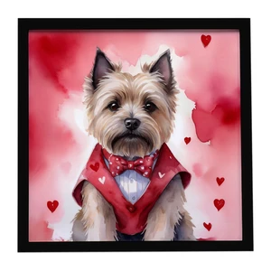 Cairn Terrier My Valentine Framed Metal Print Bathroom, Kitchen, Office, Home Decor Wall Art Ready to Hang, Square, 8X8 Cairn Terrier My Valentine Framed Metal Print Bathroom, Kitchen, Office, Home Decor Wall Art Ready to Hang, Square, 8X8