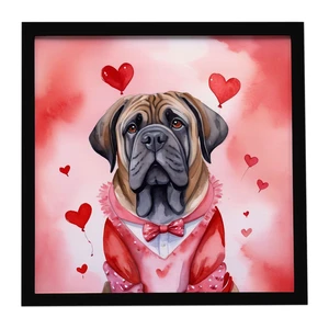 Mastiff My Valentine Framed Metal Print Bathroom, Kitchen, Office, Home Decor Wall Art Ready to Hang, Square, 8X8 Mastiff My Valentine Framed Metal Print Bathroom, Kitchen, Office, Home Decor Wall Art Ready to Hang, Square, 8X8