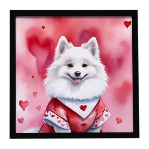 American Eskimo My Valentine Framed Metal Print Bathroom, Kitchen, Office, Home Decor Wall Art Ready to Hang, Square, 8X8 American Eskimo My Valentine Framed Metal Print Bathroom, Kitchen, Office, Home Decor Wall Art Ready to Hang, Square, 8X8