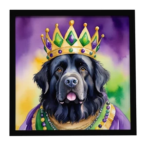 Newfoundland King of Mardi Gras Framed Metal Print Bathroom, Kitchen, Office, Home Decor Wall Art Ready to Hang, Square, 8X8 Newfoundland King of Mardi Gras Framed Metal Print Bathroom, Kitchen, Office, Home Decor Wall Art Ready to Hang, Square, 8X8