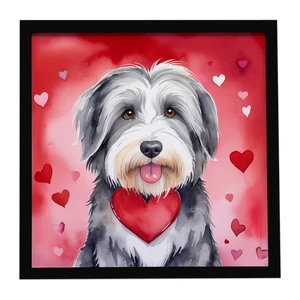 Bearded Collie My Valentine Framed Metal Print Bathroom, Kitchen, Office, Home Decor Wall Art Ready to Hang, Square, 8X8 Bearded Collie My Valentine Framed Metal Print Bathroom, Kitchen, Office, Home Decor Wall Art Ready to Hang, Square, 8X8