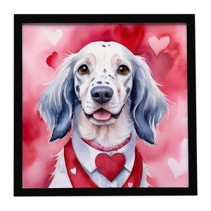 English Setter My Valentine Framed Metal Print Bathroom, Kitchen, Office, Home Decor Wall Art Ready to Hang, Square, 8X8 English Setter My Valentine Framed Metal Print Bathroom, Kitchen, Office, Home Decor Wall Art Ready to Hang, Square, 8X8