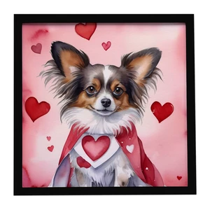 Papillon My Valentine Framed Metal Print Bathroom, Kitchen, Office, Home Decor Wall Art Ready to Hang, Square, 8X8 Papillon My Valentine Framed Metal Print Bathroom, Kitchen, Office, Home Decor Wall Art Ready to Hang, Square, 8X8