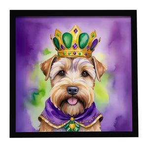 Wheaten Terrier King of Mardi Gras Framed Metal Print Bathroom, Kitchen, Office, Home Decor Wall Art Ready to Hang, Square, 8X8 Wheaten Terrier King of Mardi Gras Framed Metal Print Bathroom, Kitchen, Office, Home Decor Wall Art Ready to Hang, Square, 8X8