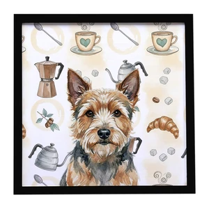 Norwich Terrier Coffee Bar Framed Metal Print Bathroom, Kitchen, Office, Home Decor Wall Art Ready to Hang, Square, 8X8 Norwich Terrier Coffee Bar Framed Metal Print Bathroom, Kitchen, Office, Home Decor Wall Art Ready to Hang, Square, 8X8
