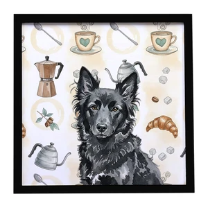 Mudi Coffee Bar Framed Metal Print Bathroom, Kitchen, Office, Home Decor Wall Art Ready to Hang, Square, 8X8 Mudi Coffee Bar Framed Metal Print Bathroom, Kitchen, Office, Home Decor Wall Art Ready to Hang, Square, 8X8