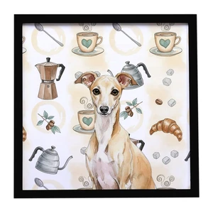 Fawn Italian Greyhound Coffee Bar Framed Metal Print Bathroom, Kitchen, Office, Home Decor Wall Art Ready to Hang, Square, 8X8 Fawn Italian Greyhound Coffee Bar Framed Metal Print Bathroom, Kitchen, Office, Home Decor Wall Art Ready to Hang, Square, 8X8