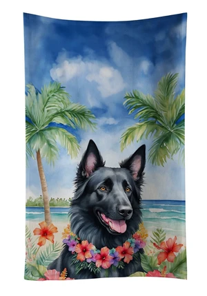 Belgian Sheepdog Luau Kitchen Towel Dish Cloths Guest Hand Towel Decorative Bathroom Towel for Face,Tea, Dishcloth, Kitchen and Bath Belgian Sheepdog Luau Kitchen Towel Dish Cloths Guest Hand Towel Decorative Bathroom Towel for Face,Tea, Dishcloth, Kitchen and Bath