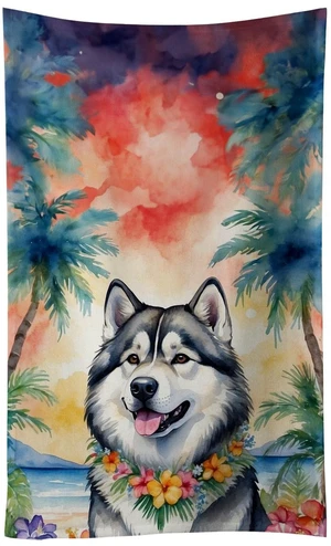 Alaskan Malamute Luau Kitchen Towel Dish Cloths Guest Hand Towel Decorative Bathroom Towel for Face,Tea, Dishcloth, Kitchen and Bath Alaskan Malamute Luau Kitchen Towel Dish Cloths Guest Hand Towel Decorative Bathroom Towel for Face,Tea, Dishcloth, Kitchen and Bath