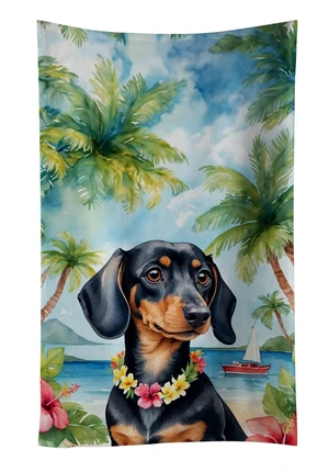 Dachshund Luau Kitchen Towel Dish Cloths Guest Hand Towel Decorative Bathroom Towel for Face,Tea, Dishcloth, Kitchen and Bath Dachshund Luau Kitchen Towel Dish Cloths Guest Hand Towel Decorative Bathroom Towel for Face,Tea, Dishcloth, Kitchen and Bath