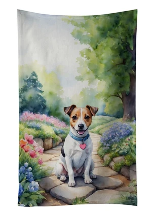 Jack Russell Terrier Spring Path Kitchen Towel Dish Cloths Guest Hand Towel Decorative Bathroom Towel for Face,Tea, Dishcloth, Kitchen and Bath Jack Russell Terrier Spring Path Kitchen Towel Dish Cloths Guest Hand Towel Decorative Bathroom Towel for Face,Tea, Dishcloth, Kitchen and Bath