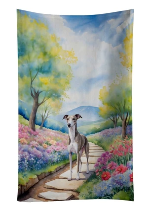 Whippet Spring Path Kitchen Towel Dish Cloths Guest Hand Towel Decorative Bathroom Towel for Face,Tea, Dishcloth, Kitchen and Bath Whippet Spring Path Kitchen Towel Dish Cloths Guest Hand Towel Decorative Bathroom Towel for Face,Tea, Dishcloth, Kitchen and Bath