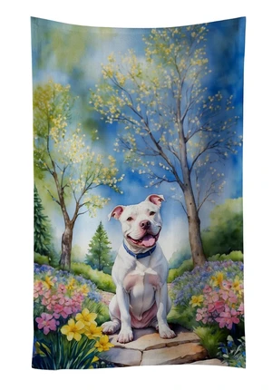 NEW Pit Bull Terrier Spring Path Kitchen Towel Dish Cloths Guest Hand Towel Decorative Bathroom Towel for Face,Tea, Dishcloth, Kitchen and Bath NEW Pit Bull Terrier Spring Path Kitchen Towel Dish Cloths Guest Hand Towel Decorative Bathroom Towel for Face,Tea, Dishcloth, Kitchen and Bath
