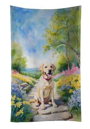 Labrador Retriever Spring Path Kitchen Towel Dish Cloths Guest Hand Towel Decorative Bathroom Towel for Face,Tea, Dishcloth, Kitchen and Bath Labrador Retriever Spring Path Kitchen Towel Dish Cloths Guest Hand Towel Decorative Bathroom Towel for Face,Tea, Dishcloth, Kitchen and Bath