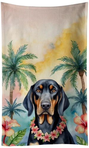 Black and Tan Coonhound Luau Kitchen Towel Dish Cloths Guest Hand Towel Decorative Bathroom Towel for Face,Tea, Dishcloth, Kitchen and Bath Black and Tan Coonhound Luau Kitchen Towel Dish Cloths Guest Hand Towel Decorative Bathroom Towel for Face,Tea, Dishcloth, Kitchen and Bath