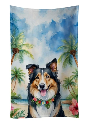 Collie Luau Kitchen Towel Dish Cloths Guest Hand Towel Decorative Bathroom Towel for Face,Tea, Dishcloth, Kitchen and Bath Collie Luau Kitchen Towel Dish Cloths Guest Hand Towel Decorative Bathroom Towel for Face,Tea, Dishcloth, Kitchen and Bath