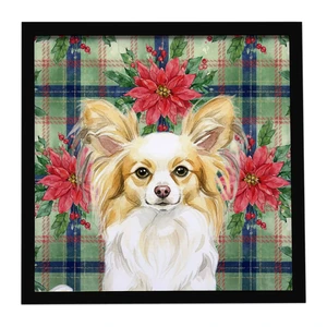 Lemon and White Papillon Christmas PoinsettIas Framed Metal Print Bathroom, Kitchen, Office, Home Decor Wall Art Ready to Hang, Square, 8X8 Lemon and White Papillon Christmas PoinsettIas Framed Metal Print Bathroom, Kitchen, Office, Home Decor Wall Art Ready to Hang, Square, 8X8