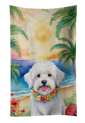 Coton de Tulear Luau Kitchen Towel Dish Cloths Guest Hand Towel Decorative Bathroom Towel for Face,Tea, Dishcloth, Kitchen and Bath Coton de Tulear Luau Kitchen Towel Dish Cloths Guest Hand Towel Decorative Bathroom Towel for Face,Tea, Dishcloth, Kitchen and Bath