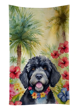 Portuguese Water Dog Luau Kitchen Towel Dish Cloths Guest Hand Towel Decorative Bathroom Towel for Face,Tea, Dishcloth, Kitchen and Bath Portuguese Water Dog Luau Kitchen Towel Dish Cloths Guest Hand Towel Decorative Bathroom Towel for Face,Tea, Dishcloth, Kitchen and Bath