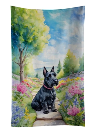 Scottish Terrier Spring Path Kitchen Towel Dish Cloths Guest Hand Towel Decorative Bathroom Towel for Face,Tea, Dishcloth, Kitchen and Bath Scottish Terrier Spring Path Kitchen Towel Dish Cloths Guest Hand Towel Decorative Bathroom Towel for Face,Tea, Dishcloth, Kitchen and Bath