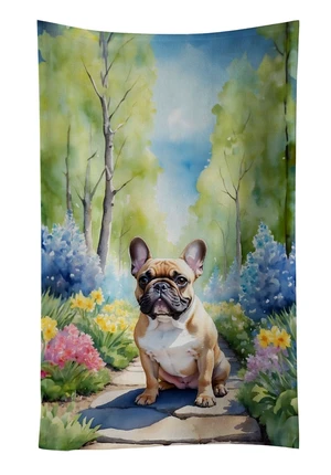 French Bulldog Spring Path Kitchen Towel Dish Cloths Guest Hand Towel Decorative Bathroom Towel for Face,Tea, Dishcloth, Kitchen and Bath French Bulldog Spring Path Kitchen Towel Dish Cloths Guest Hand Towel Decorative Bathroom Towel for Face,Tea, Dishcloth, Kitchen and Bath