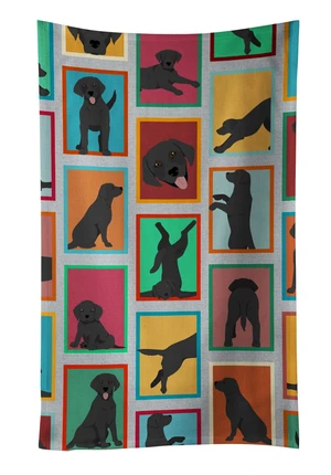 Lots of Black Labrador Retriever Kitchen Towel Dish Cloths Guest Hand Towel Decorative Bathroom Towel for Face,Tea, Dishcloth, Kitchen and Bath Lots of Black Labrador Retriever Kitchen Towel Dish Cloths Guest Hand Towel Decorative Bathroom Towel for Face,Tea, Dishcloth, Kitchen and Bath