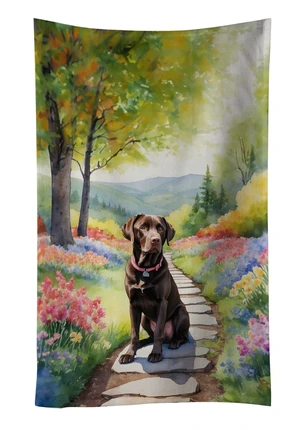 Labrador Retriever Spring Path Kitchen Towel Dish Cloths Guest Hand Towel Decorative Bathroom Towel for Face,Tea, Dishcloth, Kitchen and Bath Labrador Retriever Spring Path Kitchen Towel Dish Cloths Guest Hand Towel Decorative Bathroom Towel for Face,Tea, Dishcloth, Kitchen and Bath