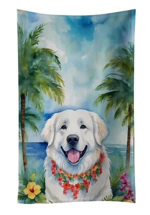 Great Pyrenees Luau Kitchen Towel Dish Cloths Guest Hand Towel Decorative Bathroom Towel for Face,Tea, Dishcloth, Kitchen and Bath Great Pyrenees Luau Kitchen Towel Dish Cloths Guest Hand Towel Decorative Bathroom Towel for Face,Tea, Dishcloth, Kitchen and Bath