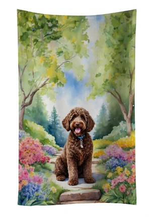 Labradoodle Spring Path Kitchen Towel Dish Cloths Guest Hand Towel Decorative Bathroom Towel for Face,Tea, Dishcloth, Kitchen and Bath Labradoodle Spring Path Kitchen Towel Dish Cloths Guest Hand Towel Decorative Bathroom Towel for Face,Tea, Dishcloth, Kitchen and Bath