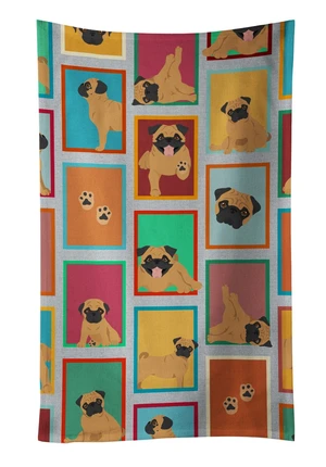 Lots of Apricot Pug Kitchen Towel Dish Cloths Guest Hand Towel Decorative Bathroom Towel for Face,Tea, Dishcloth, Kitchen and Bath Lots of Apricot Pug Kitchen Towel Dish Cloths Guest Hand Towel Decorative Bathroom Towel for Face,Tea, Dishcloth, Kitchen and Bath