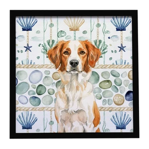 Orange and White Brittany Coastal Sea Glass Framed Metal Print Bathroom, Kitchen, Office, Home Decor Wall Art Ready to Hang, Square, 8X8 Orange and White Brittany Coastal Sea Glass Framed Metal Print Bathroom, Kitchen, Office, Home Decor Wall Art Ready to Hang, Square, 8X8