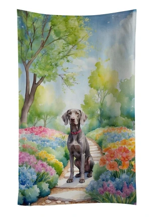 Weimaraner Spring Path Kitchen Towel Dish Cloths Guest Hand Towel Decorative Bathroom Towel for Face,Tea, Dishcloth, Kitchen and Bath Weimaraner Spring Path Kitchen Towel Dish Cloths Guest Hand Towel Decorative Bathroom Towel for Face,Tea, Dishcloth, Kitchen and Bath