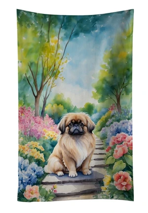 Pekingese Spring Path Kitchen Towel Dish Cloths Guest Hand Towel Decorative Bathroom Towel for Face,Tea, Dishcloth, Kitchen and Bath Pekingese Spring Path Kitchen Towel Dish Cloths Guest Hand Towel Decorative Bathroom Towel for Face,Tea, Dishcloth, Kitchen and Bath