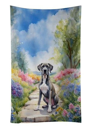 Great Dane Spring Path Kitchen Towel Dish Cloths Guest Hand Towel Decorative Bathroom Towel for Face,Tea, Dishcloth, Kitchen and Bath Great Dane Spring Path Kitchen Towel Dish Cloths Guest Hand Towel Decorative Bathroom Towel for Face,Tea, Dishcloth, Kitchen and Bath