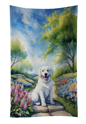 Kuvasz Spring Path Kitchen Towel Dish Cloths Guest Hand Towel Decorative Bathroom Towel for Face,Tea, Dishcloth, Kitchen and Bath Kuvasz Spring Path Kitchen Towel Dish Cloths Guest Hand Towel Decorative Bathroom Towel for Face,Tea, Dishcloth, Kitchen and Bath