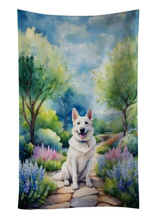 German Shepherd Spring Path Kitchen Towel Dish Cloths Guest Hand Towel Decorative Bathroom Towel for Face,Tea, Dishcloth, Kitchen and Bath German Shepherd Spring Path Kitchen Towel Dish Cloths Guest Hand Towel Decorative Bathroom Towel for Face,Tea, Dishcloth, Kitchen and Bath