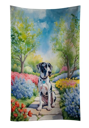 Great Dane Spring Path Kitchen Towel Dish Cloths Guest Hand Towel Decorative Bathroom Towel for Face,Tea, Dishcloth, Kitchen and Bath Great Dane Spring Path Kitchen Towel Dish Cloths Guest Hand Towel Decorative Bathroom Towel for Face,Tea, Dishcloth, Kitchen and Bath