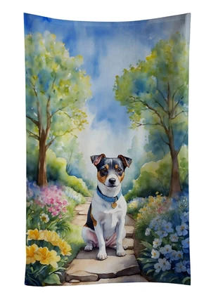 Jack Russell Terrier Spring Path Kitchen Towel Dish Cloths Guest Hand Towel Decorative Bathroom Towel for Face,Tea, Dishcloth, Kitchen and Bath Jack Russell Terrier Spring Path Kitchen Towel Dish Cloths Guest Hand Towel Decorative Bathroom Towel for Face,Tea, Dishcloth, Kitchen and Bath
