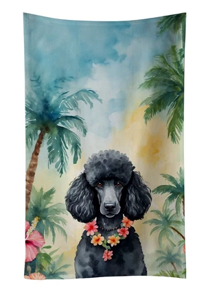 Black Poodle Luau Kitchen Towel Dish Cloths Guest Hand Towel Decorative Bathroom Towel for Face,Tea, Dishcloth, Kitchen and Bath Black Poodle Luau Kitchen Towel Dish Cloths Guest Hand Towel Decorative Bathroom Towel for Face,Tea, Dishcloth, Kitchen and Bath