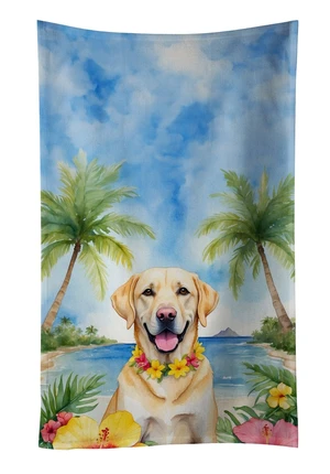 Yellow Labrador Retriever Luau Kitchen Towel Dish Cloths Guest Hand Towel Decorative Bathroom Towel for Face,Tea, Dishcloth, Kitchen and Bath Yellow Labrador Retriever Luau Kitchen Towel Dish Cloths Guest Hand Towel Decorative Bathroom Towel for Face,Tea, Dishcloth, Kitchen and Bath