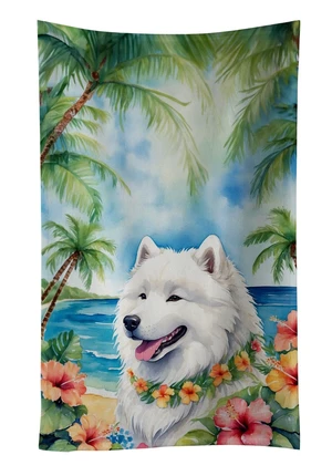 Samoyed Luau Kitchen Towel Dish Cloths Guest Hand Towel Decorative Bathroom Towel for Face,Tea, Dishcloth, Kitchen and Bath Samoyed Luau Kitchen Towel Dish Cloths Guest Hand Towel Decorative Bathroom Towel for Face,Tea, Dishcloth, Kitchen and Bath