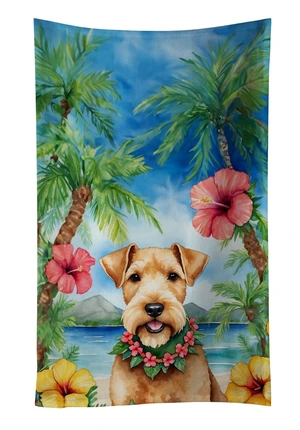 Lakeland Terrier Luau Kitchen Towel Dish Cloths Guest Hand Towel Decorative Bathroom Towel for Face,Tea, Dishcloth, Kitchen and Bath Lakeland Terrier Luau Kitchen Towel Dish Cloths Guest Hand Towel Decorative Bathroom Towel for Face,Tea, Dishcloth, Kitchen and Bath