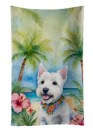 Westie Luau Kitchen Towel Dish Cloths Guest Hand Towel Decorative Bathroom Towel for Face,Tea, Dishcloth, Kitchen and Bath Westie Luau Kitchen Towel Dish Cloths Guest Hand Towel Decorative Bathroom Towel for Face,Tea, Dishcloth, Kitchen and Bath