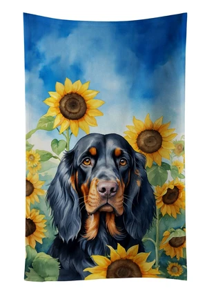 Gordon Setter in Sunflowers Kitchen Towel Dish Cloths Guest Hand Towel Decorative Bathroom Towel for Face,Tea, Dishcloth, Kitchen and Bath Gordon Setter in Sunflowers Kitchen Towel Dish Cloths Guest Hand Towel Decorative Bathroom Towel for Face,Tea, Dishcloth, Kitchen and Bath