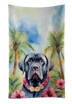 Neapolitan Mastiff Luau Kitchen Towel Dish Cloths Guest Hand Towel Decorative Bathroom Towel for Face,Tea, Dishcloth, Kitchen and Bath Neapolitan Mastiff Luau Kitchen Towel Dish Cloths Guest Hand Towel Decorative Bathroom Towel for Face,Tea, Dishcloth, Kitchen and Bath