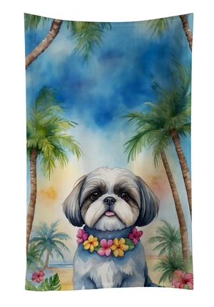 Shih Tzu Luau Kitchen Towel Dish Cloths Guest Hand Towel Decorative Bathroom Towel for Face,Tea, Dishcloth, Kitchen and Bath Shih Tzu Luau Kitchen Towel Dish Cloths Guest Hand Towel Decorative Bathroom Towel for Face,Tea, Dishcloth, Kitchen and Bath