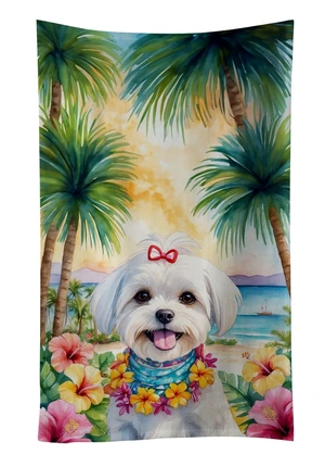 Maltese Luau Kitchen Towel Dish Cloths Guest Hand Towel Decorative Bathroom Towel for Face,Tea, Dishcloth, Kitchen and Bath Maltese Luau Kitchen Towel Dish Cloths Guest Hand Towel Decorative Bathroom Towel for Face,Tea, Dishcloth, Kitchen and Bath