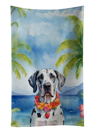 Great Dane Luau Kitchen Towel Dish Cloths Guest Hand Towel Decorative Bathroom Towel for Face,Tea, Dishcloth, Kitchen and Bath Great Dane Luau Kitchen Towel Dish Cloths Guest Hand Towel Decorative Bathroom Towel for Face,Tea, Dishcloth, Kitchen and Bath